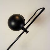 Minimalist articulated black floor lamp