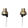 PAIR OF MODULAR SCANDINAVIAN DESIGN WALL LIGHTS.
