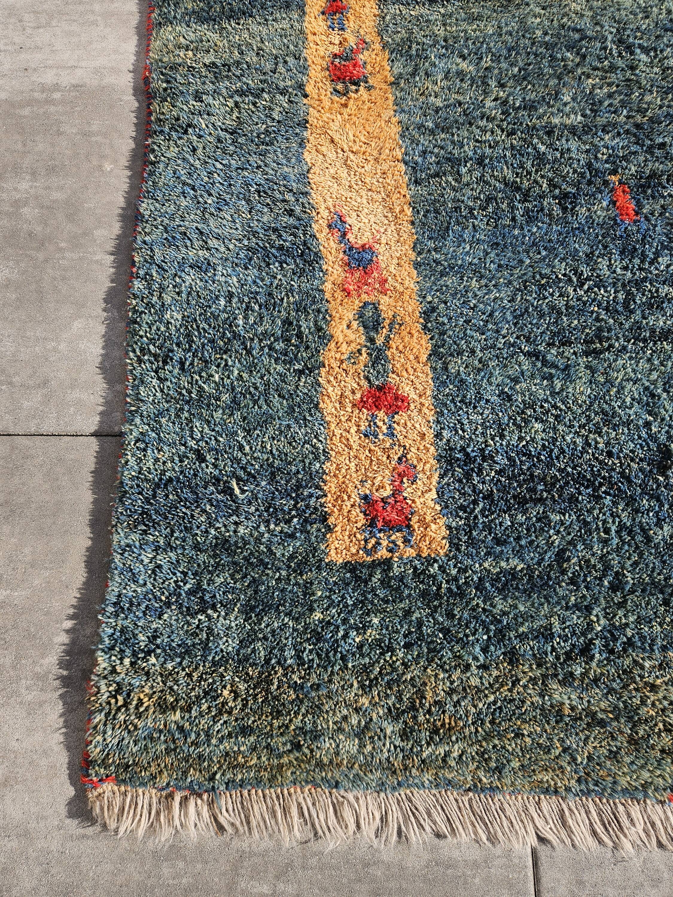 Tapis Gabbeh, Népal, laine, 290cm x 193cm