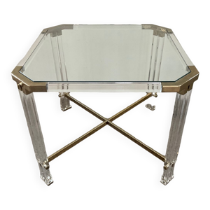 Table basse vintage en - lucite