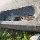 blue reconstituted stone tray