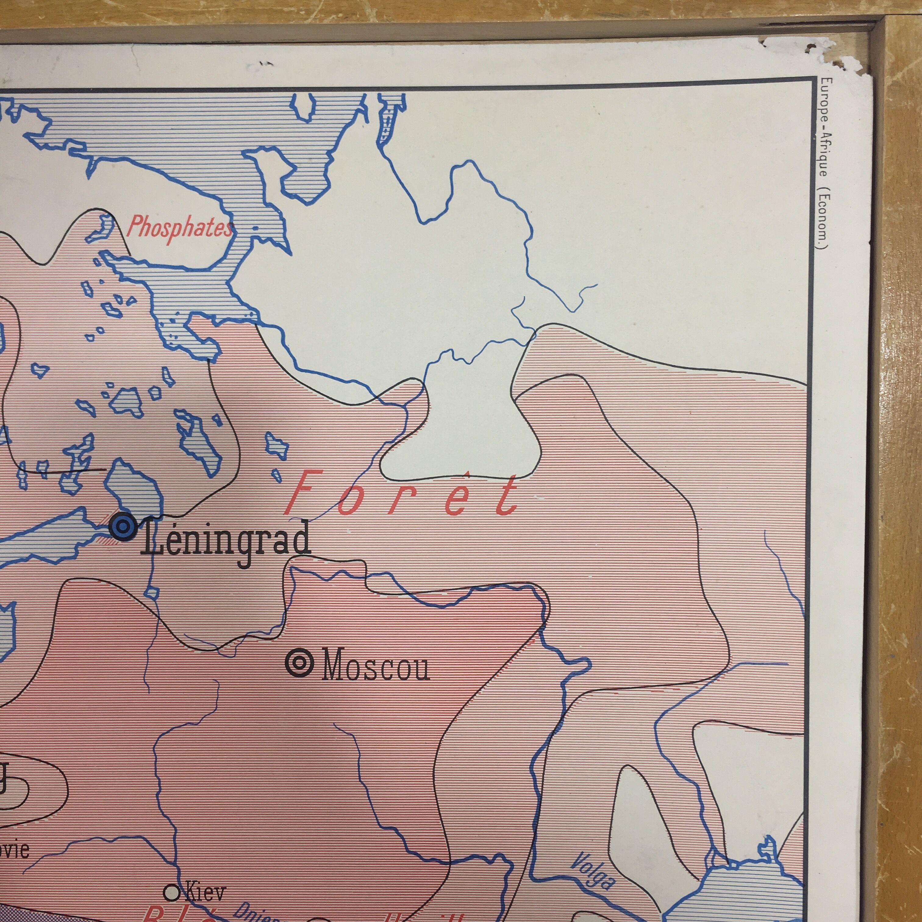 School Affoche geographical Europe Africa double sided