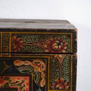 Antique Chinese chest painted in pine wood – China, circa 1900