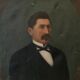 Portrait homme huile sur toile