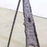 Vintage brutalist floor candlestick