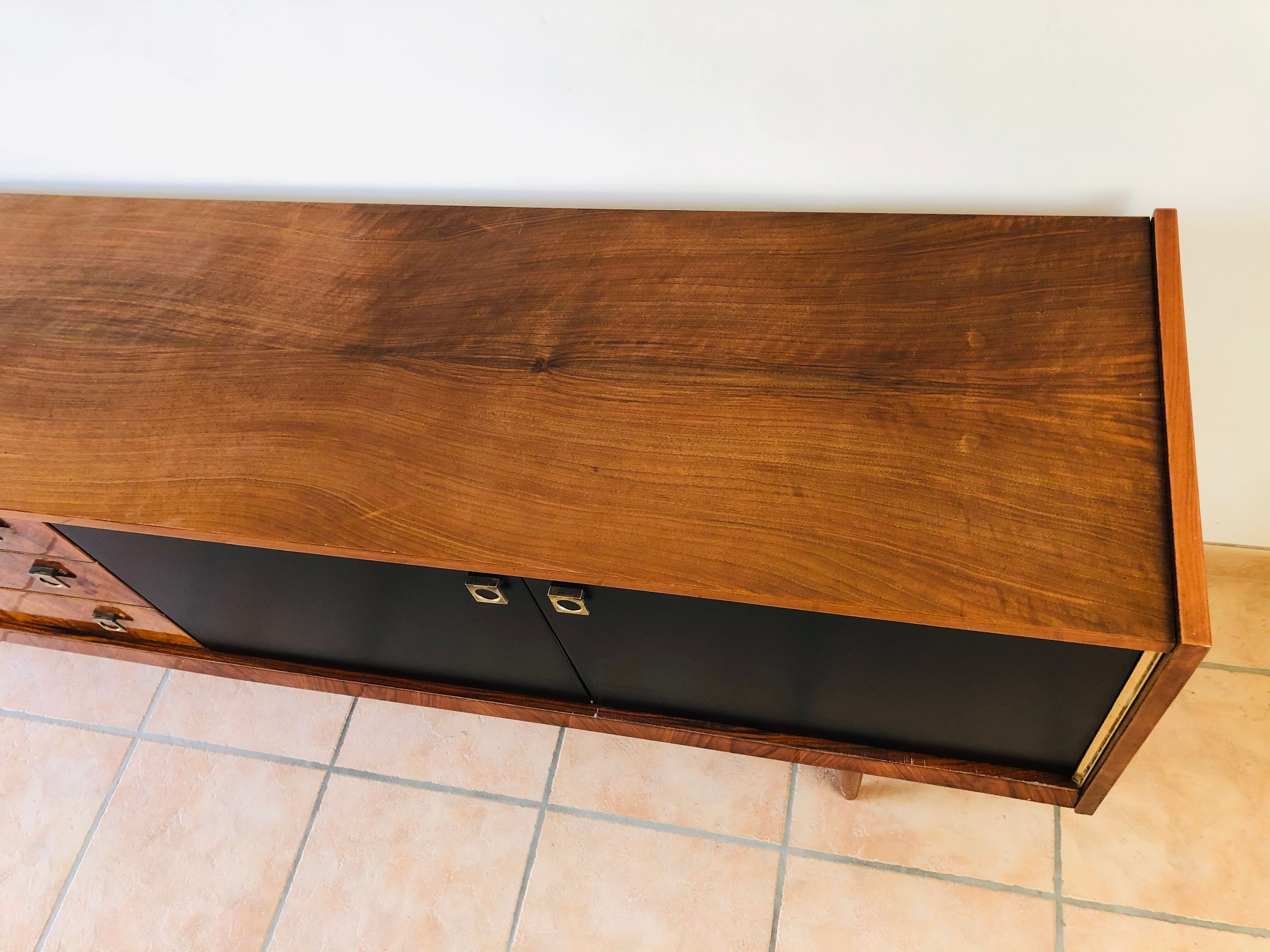 Vintage walnut sideboard, 1965
