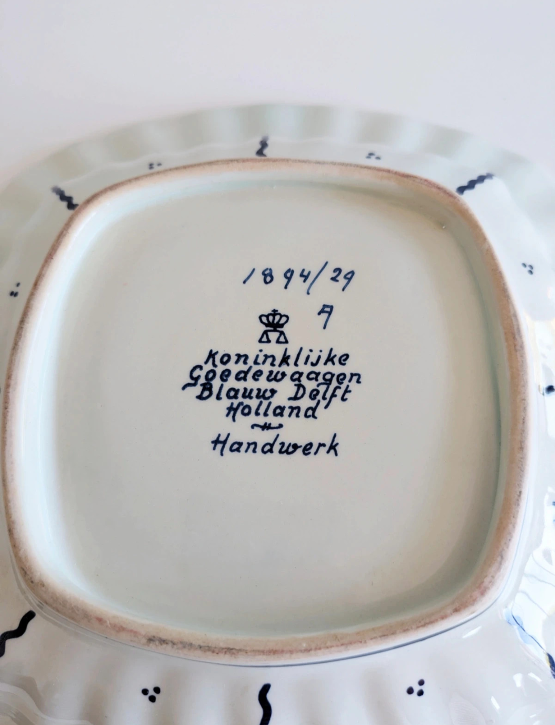 The vegetable dish from the Royal Factory of Delft