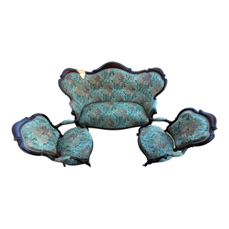Louis XV style sofa and armchairs