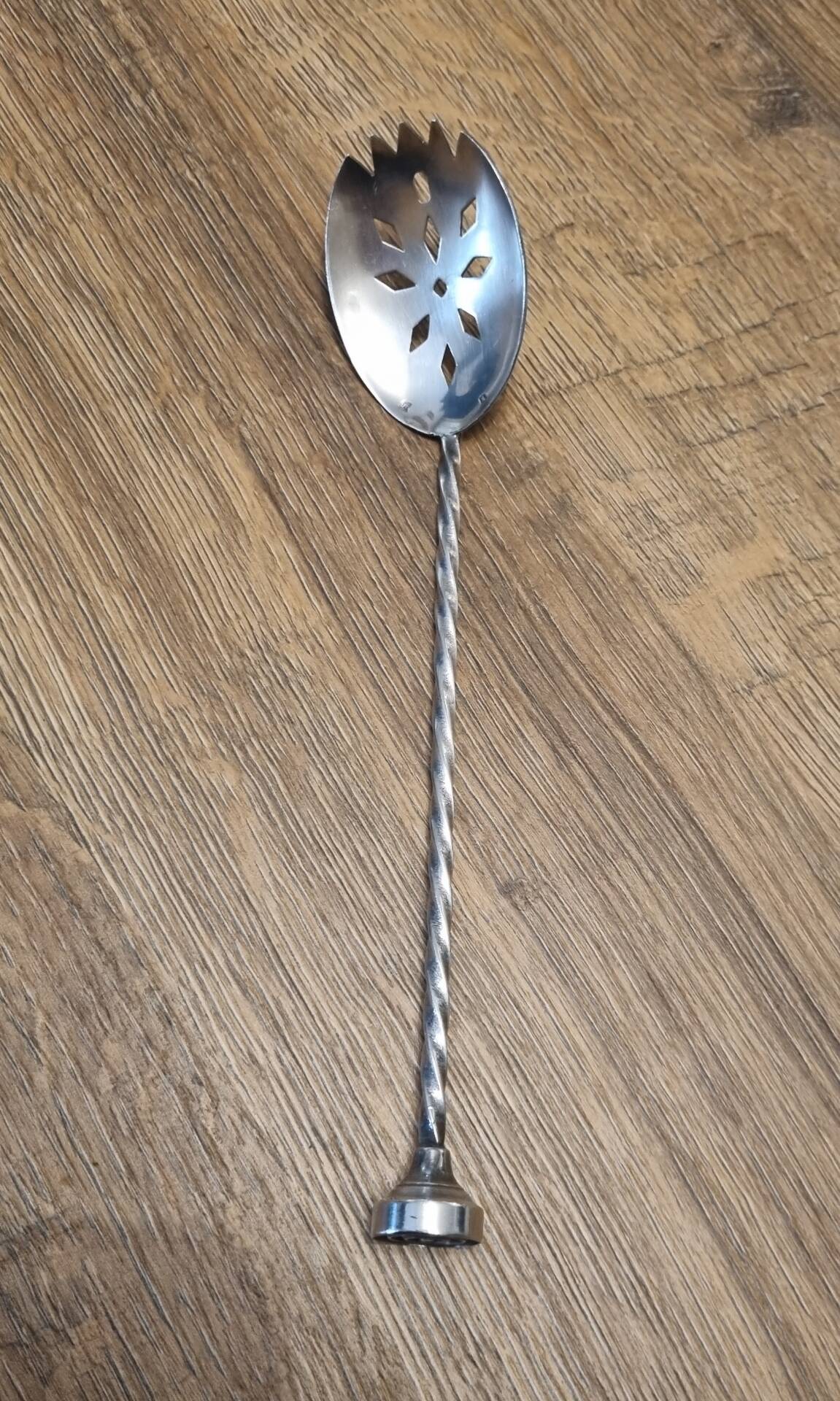 Silver ice spoon