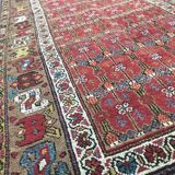 Tapis ancien persan kurde couloir fait main 120x388 cm
