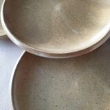 4 Brenne stoneware dessert plates