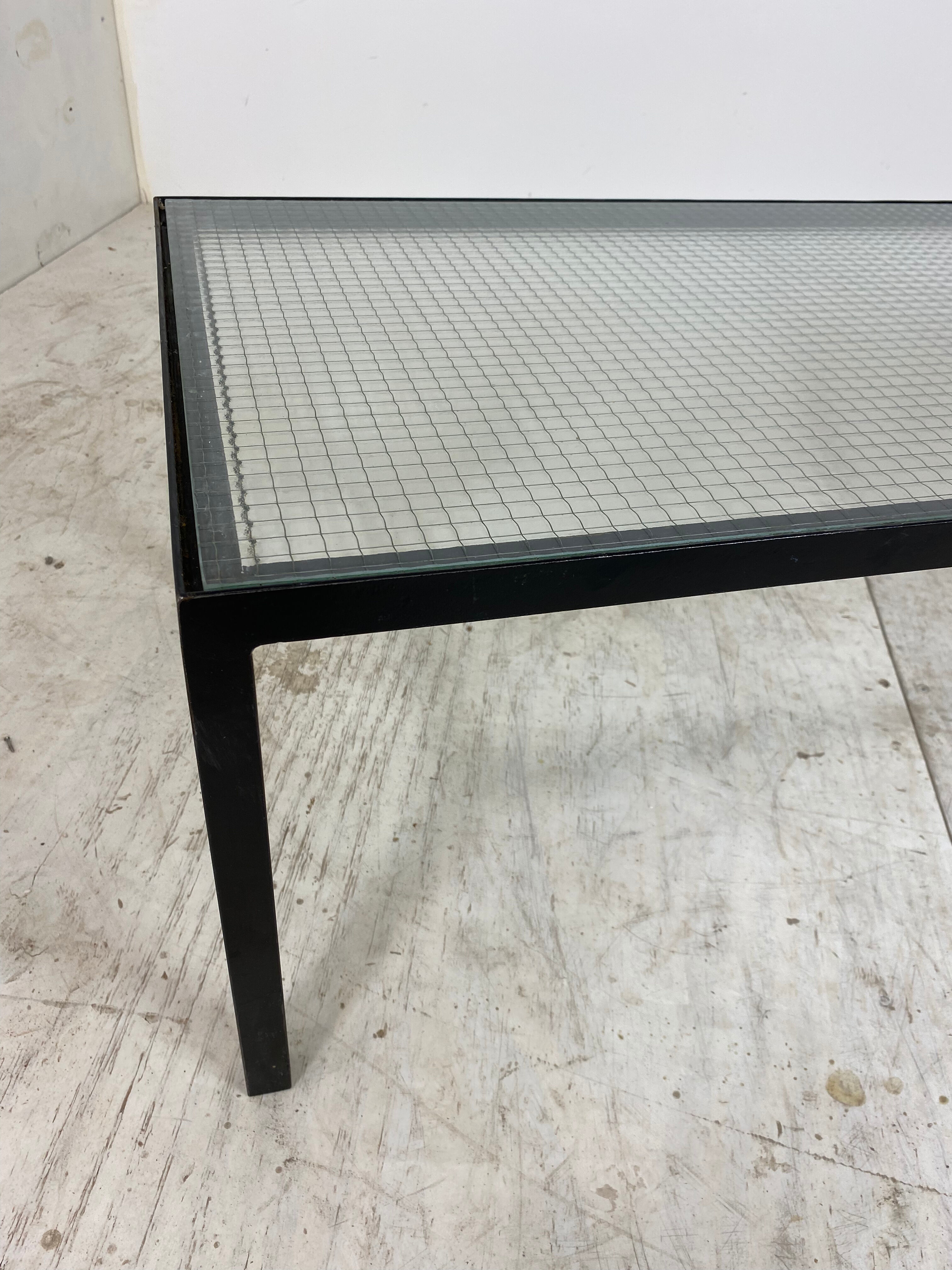 Table basse moderne Artimeta en verre et métal du milieu du siècle par Floris Fiedeldij pour Artimeta, années 1950