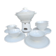 Full service with mussels/fries. in GIEN earthenware 70s/80s