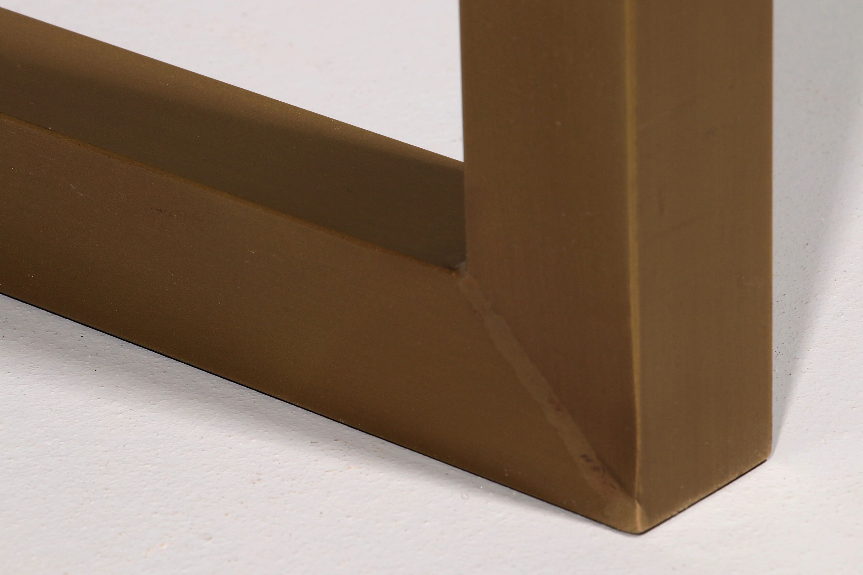 Coffee table glass and brass by Peter Ghyczy model T54 1970