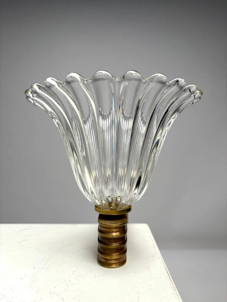 Murano Glass Wall Lamps attributed to Ercole Barovier, Italy, 1940s, Set of 4