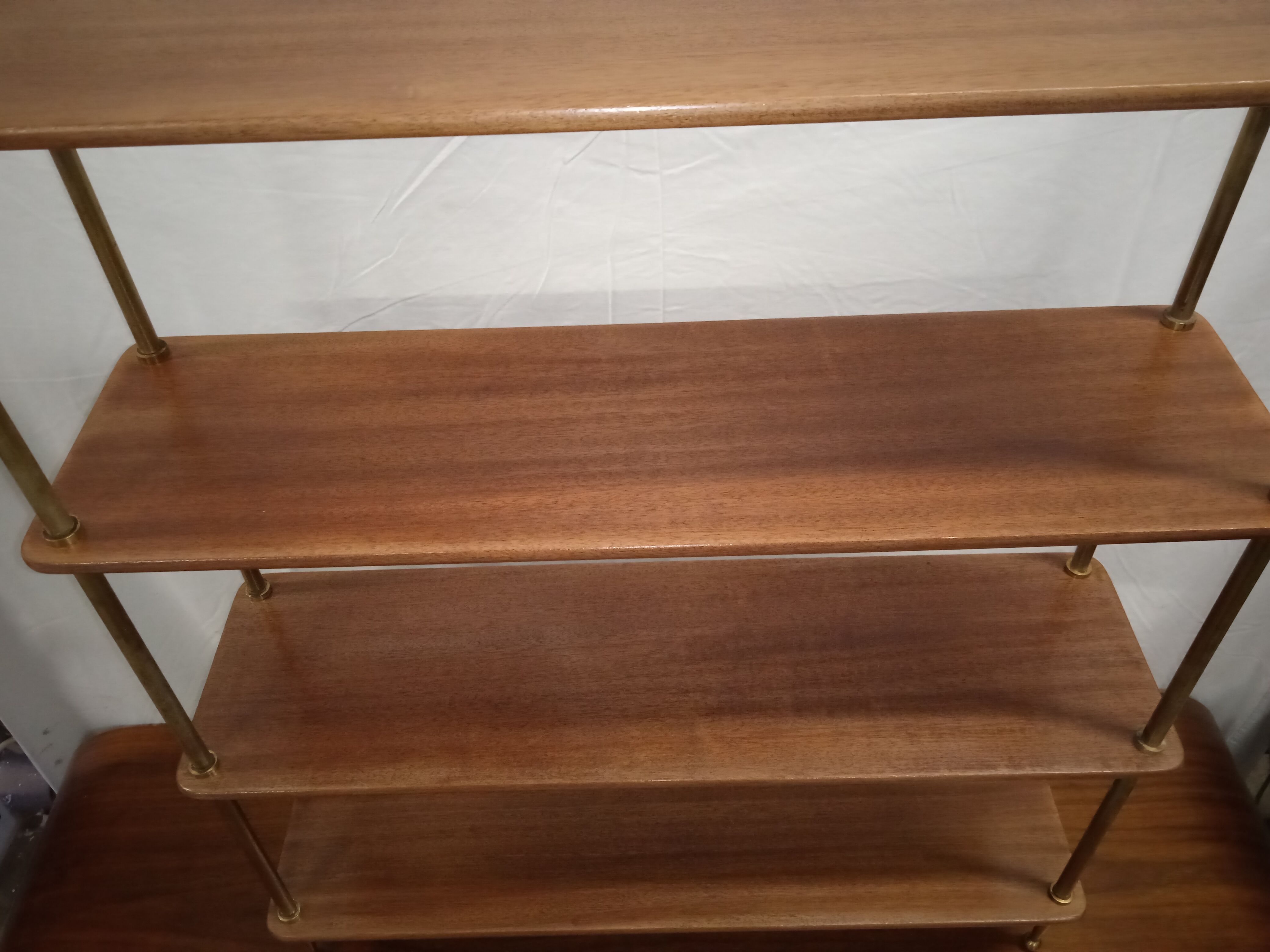 Small mahogany bookcase shelf