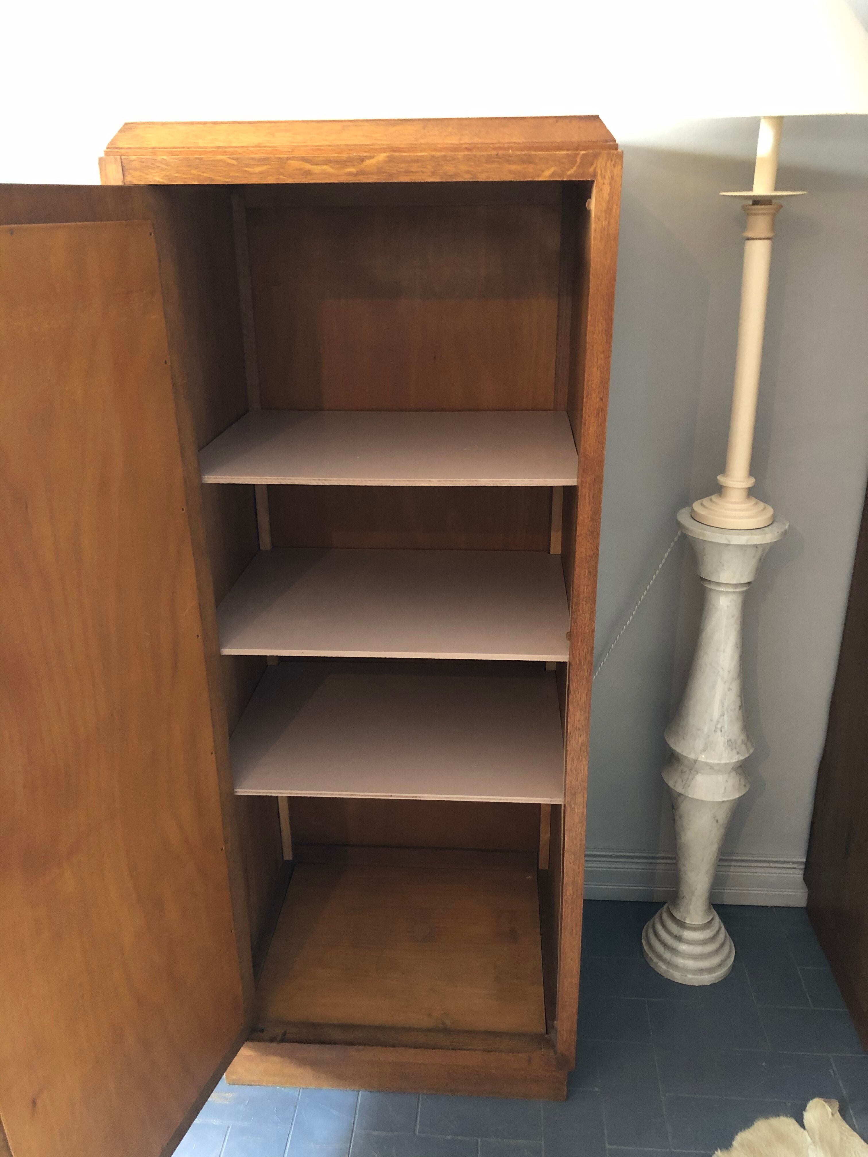 Art deco twin cabinets