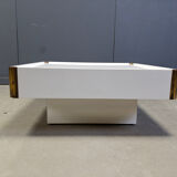 Vintage coffee table attributed to Willy Rizzo, 1970s