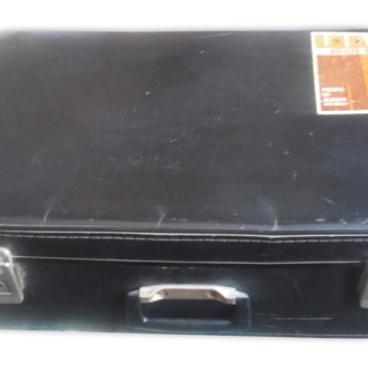 Suitcase "Reina" vintage customized, ideal for top of Cabinet