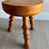 Wooden tripod stool