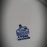 Quartet flat blue plates dessert 39