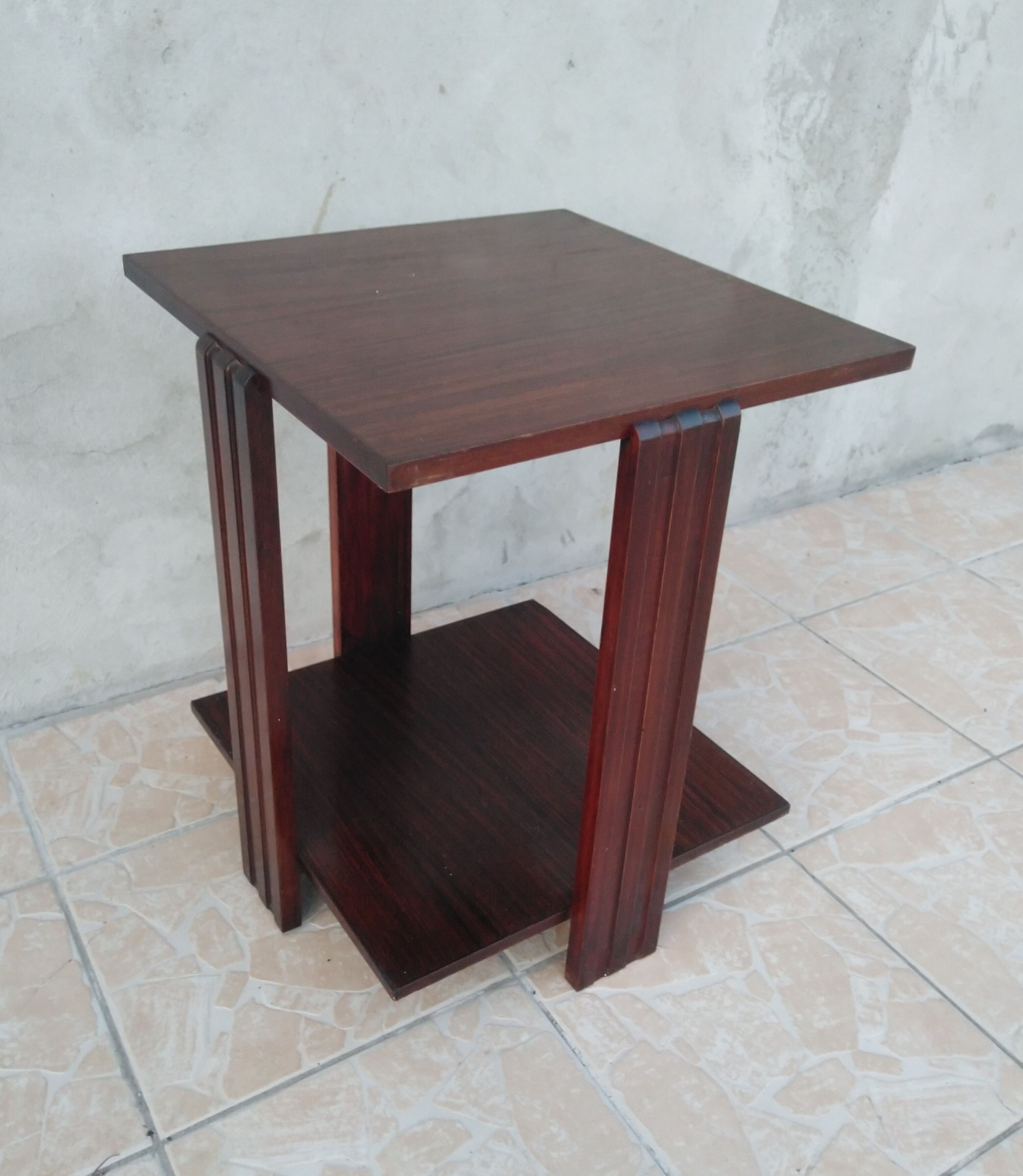 Art Deco side table in macassar ebony