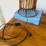 Vintage rattan table lamp