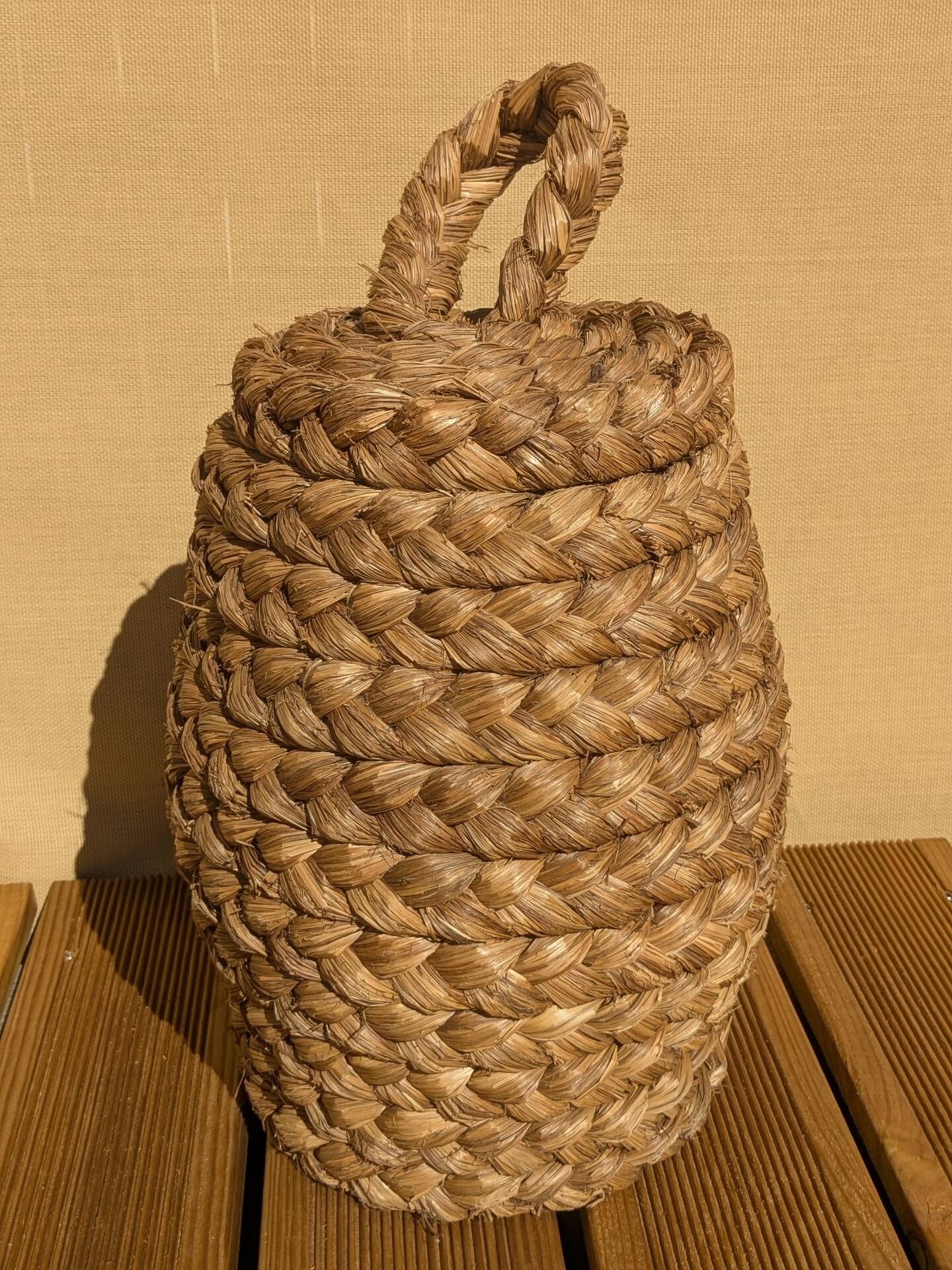 Old straw basket