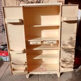 Two-door metal cabinet art deco