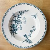 6 old iron earth soup plates from Sarreguemines