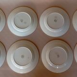 Assiettes plates Céranord, modèle Kléber