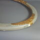 Old Art-Deco oval wood -stucco frame, 56x41 cm, 50x35 cm SB leaf