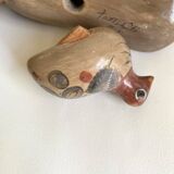 Tonala bird trio, Mexican ceramic