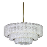 lstre tubes en verre glace Murano par Doria, Allemagne, années 1960