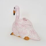 Maison Chaumette Paris Grand Flamant Rose en céramique années 70