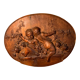 Carved wooden bas-relief
