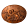 Carved wooden bas-relief