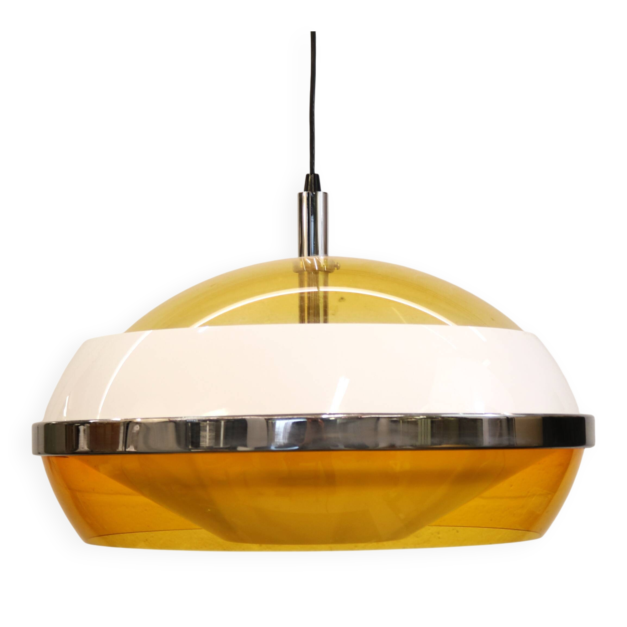 Space age UFO ceiling lamp *** Stilux Milano *** Italy 1970s *** Rare
