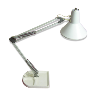 Lamp architect articulated base white cast