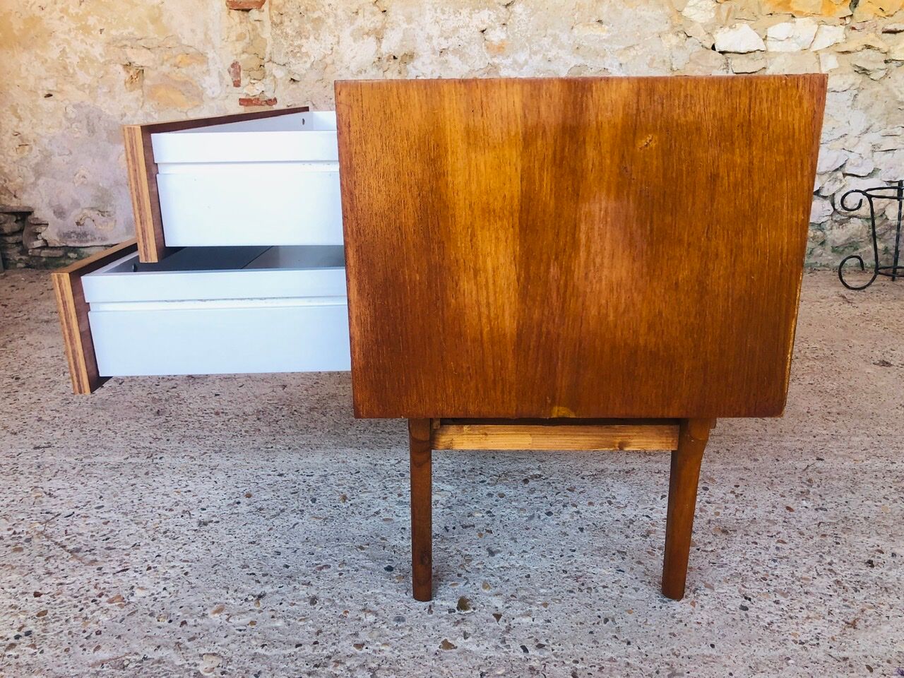 Teak bass row, Scandinavian style circa 60