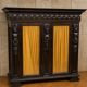 Important carved wooden library in Renaissance style, dating from the 19th century.