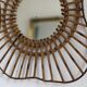 Rattan guitar mirror 75 x 38 cm year 1950