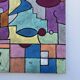 Abstract geometric coloured painting