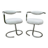 Paire de chaises cobra par Giotto Stoppino