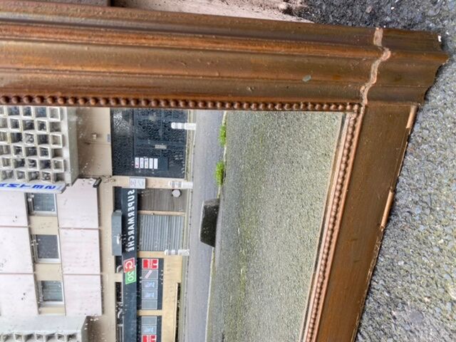 Golden ancient mirror 89x126cm