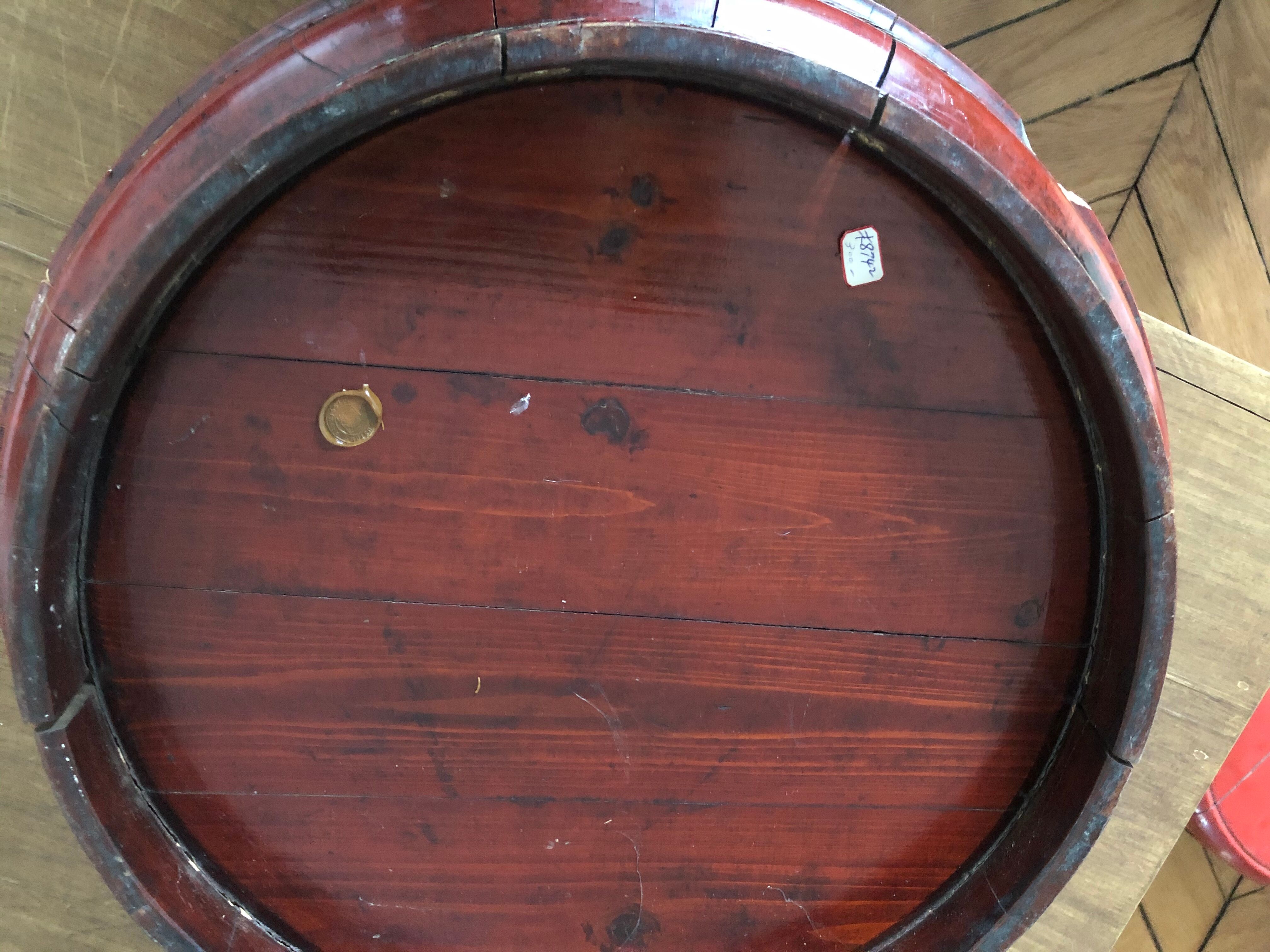 Plateau and box - traditional Chinese red