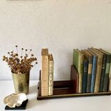 Adjustable bookend 1900 EM.Terquem, wood and brass