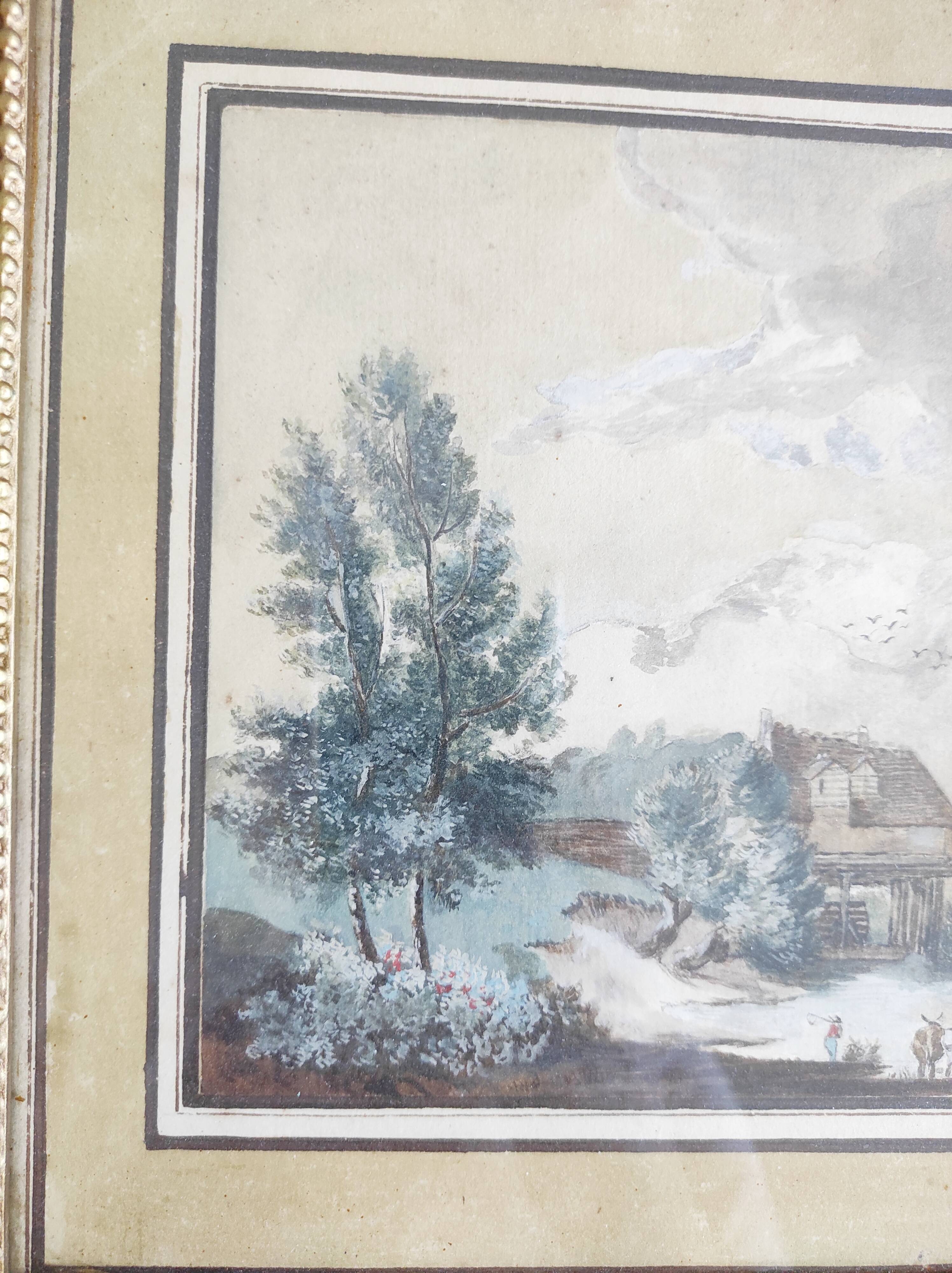 Two signed 19th century landscape watercolors