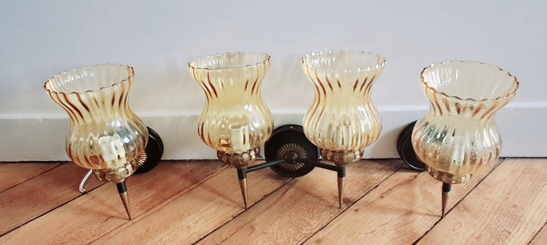 Four wall lights. 1950s