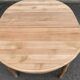 Table à manger ronde extensible Louis Philippe décapée en merisier massif 1